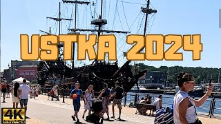 Ustka  Spacer po mieście  Lato 2024 4k60fps [upl. by Lovato909]