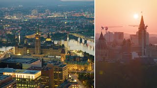 OTTAWA IN 8K  Best Drone shots at Sunrise Sunset Dusk amp Night  DJI Inspire 3 Drone Pilot [upl. by Imar]