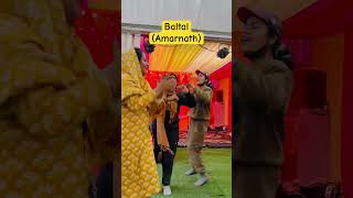 Baba ki bhasam😌 youtubeshorts amarnathyatra2024 baltal bholekbhajan danceshorts [upl. by Darnall]