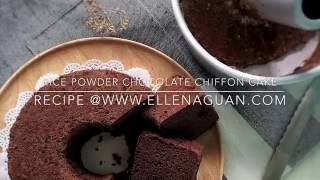 Rice Flour Chocolate Chiffon Cake [upl. by Rehptsirhc840]