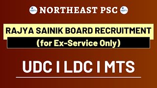 Rajya Sainik Board Recruitment Exam Notification 2024 I APSSB [upl. by Moreland]