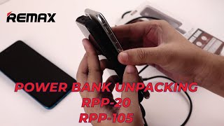 Remax Power Bank RPP105 amp RPP20 Unboxing  Computer City Technologies Limited [upl. by Nelluc]