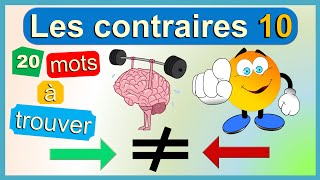 Trouver le contraire des mots  apprendre le français  les antonymes [upl. by Dimitry]