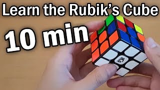 Learn How to Solve a Rubiks Cube in 10 Minutes Beginner Tutorial [upl. by Publea]