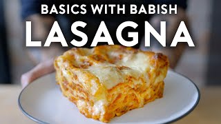 UltraMelty Bechamel Lasagna  Basics with Babish [upl. by Eeneg]