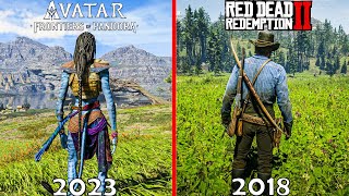 Avatar Frontiers of Pandora VS Red Dead Redemption 2 Physics Details Graphics Comparison 4k60fps [upl. by Greenburg623]