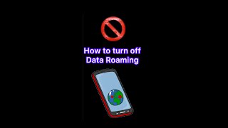 How to Turn off Data Roaming  in seconds👍🏻😎😎 [upl. by Bilat]