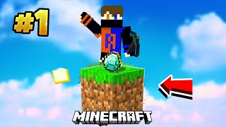 First Time Playing MINECRAFT One Block 😰  Minecraft One Block Part  1 minecraft oneblock [upl. by Alyag199]