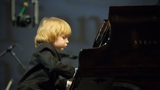 JS Bach Piano Concerto F Minor Part 1 Elisey Mysin 6 years [upl. by Elvie]