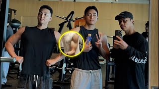 Bts’ V amp Kim Min Jaes Muscular Body At The Gym Steals The Focus [upl. by Bordie44]