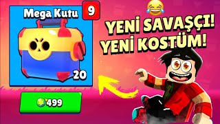 OHA 20 MEGA KUTU AÇTIM 3 KOSTÜM 1 GİZEMLİ KARAKTER ÇIKTI 😱 Brawl Stars [upl. by Adriano]