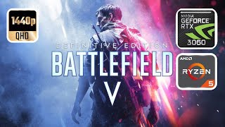 Battlefield V  Ryzen 5 5600x  RTX 3060  ULTRA settings  1440p benchmark [upl. by Skerl]