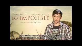 Lo Imposible  Entrevista Tom Holland [upl. by Fleurette]