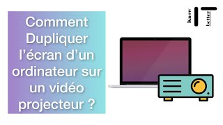 Comment dupliquer lécran dun ordinateur sur un vidéo projecteur macOS et Windows [upl. by Acinorav565]