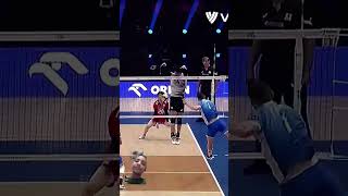 Fastest spiker 💪 133 kmh volleyball sports viralvideo [upl. by Anahcra]