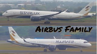 STARLUX Airbus Family  A321neo A330 A350  Taoyuan International Airport TPE [upl. by Denver]