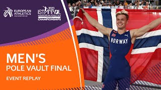 Guttormsens 580m delivered Norway the firstever EICH pole vault gold  Istanbul 2023 [upl. by Iraam]