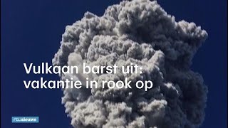 Vulkaan verrast toeristen op Java  RTL NIEUWS [upl. by Hgielanna207]