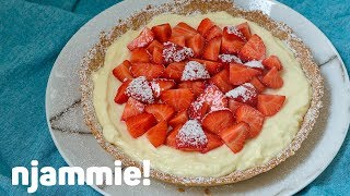 Witte chocoladetaart Recept  njammie [upl. by Ivana]