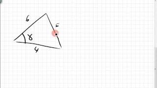 K12 Längen im Dreieck bestimmen Cosinussatz Sinussatz [upl. by Aicirtel]