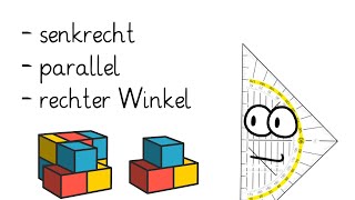 Parallel Senkrecht Rechter Winkel Mathematik einfache Erklärung Geometrie mit dem Geodreieck [upl. by Odyssey]