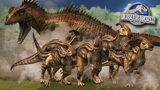 The Parasaurolophus Stampede  Jurassic World  The Game  Ep546 HD [upl. by Rooker]