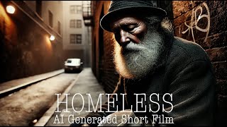 HOMELESS Drama  Struggle of a homeless man  An AI Generated Short Film aigenerated scifi [upl. by Wells]