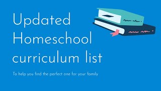 The ultimate homeschool curriculum guide for 2023 [upl. by Llenroc]