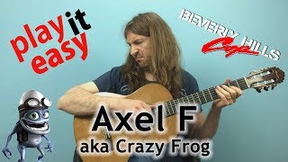 Axel F aka Crazy Frog  Beverly Hills Cop theme guitar cover [upl. by Akiemahs]