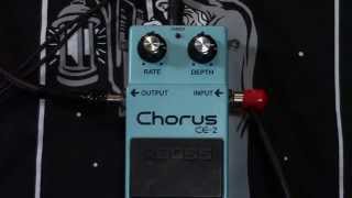 BOSS CE2 CE2 Chorus pedal demo green label Japan [upl. by Cathrine553]