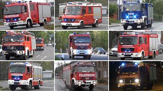 Über 30 Minuten Einsatzfahrten WerkFeuerwehr THW und Rettungsdienst in Eschweiler [upl. by Nelg]