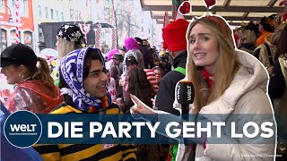 KARNEVAL IN KÖLN Wolkenbrüche und Terrorgefahr  Doch die Jecken lassen sich nicht verschrecken [upl. by Adile646]