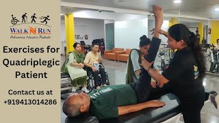 Quadriplegia Exercises at Walk N Run [upl. by Eseilana]