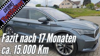 EAuto 2023 Skoda Enyaq  Fazit nach 17 Monaten [upl. by Ycam475]