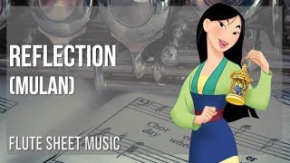 Flute Sheet Music How to play Reflection Mulan by Christina Aguilera [upl. by Oleta34]