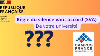 Campus France la loi du silence quotaccepte ou refus quotpar votre université [upl. by Nyrac]