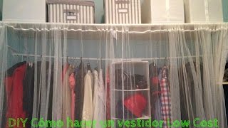 DIY Cómo hacer un vestidor Low Cost  DIY Low Cost closet [upl. by Judie]