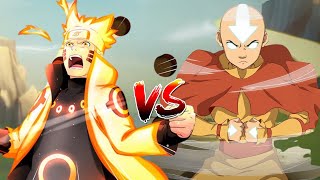 Sage Mode Naruto vs Avatar State Aang  NARUTO vs AVATAR THE LAST AIRBENDER [upl. by Ashli600]