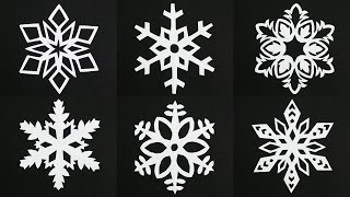 10 ideas de copo de nieve fácil para la Navidad Decoración de Navidad [upl. by Ahseile]