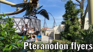 On Ride 🎢Volamos en el quotPteranodon Flyersquot  Jurassic Park  Orlando Universal Studios🦖 [upl. by Fayth]