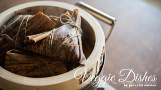 竹の皮の香りがたまらない中華ちまきの作り方：How to make Zongzi  Veggie Dishes by Peaceful Cuisine [upl. by Mose]