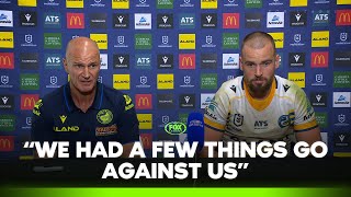 quotWe had a few things go against usquot 🗣️  Parramatta Eels press conference  Fox League [upl. by Joub]