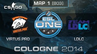 Virtuspro vs Team LDLC Map 1  ESL One Cologne 2014  Quarterfinals  CSGO [upl. by Nitza]