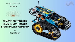 Lego Technic 42095 RemoteControlled Stunt Racer Speedbuild [upl. by Noneek301]