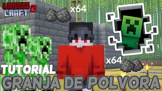 TUTORIAL GRANJA DE POLVORA EN MINECRAFT [upl. by Idissak348]