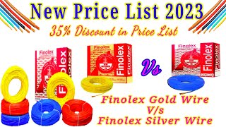 New Finolex wire price list May2023 finolex wire new wholesale rate finolex gold silver wire price [upl. by Annora526]