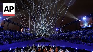 WATCH Best photos from the Paris Olympics opening ceremony [upl. by Ibob]