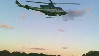 SouthCare Bell 412 helicopter taking off at Concord Hospital Helipad [upl. by Lillian]