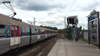 Z6400  Départ de la gare dAchères Ville sur la ligne L du Transilien [upl. by Llereg236]