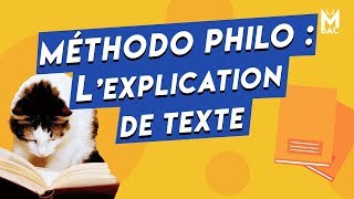 Méthode Bac  Philo lexplication de texte [upl. by Tcideneb]